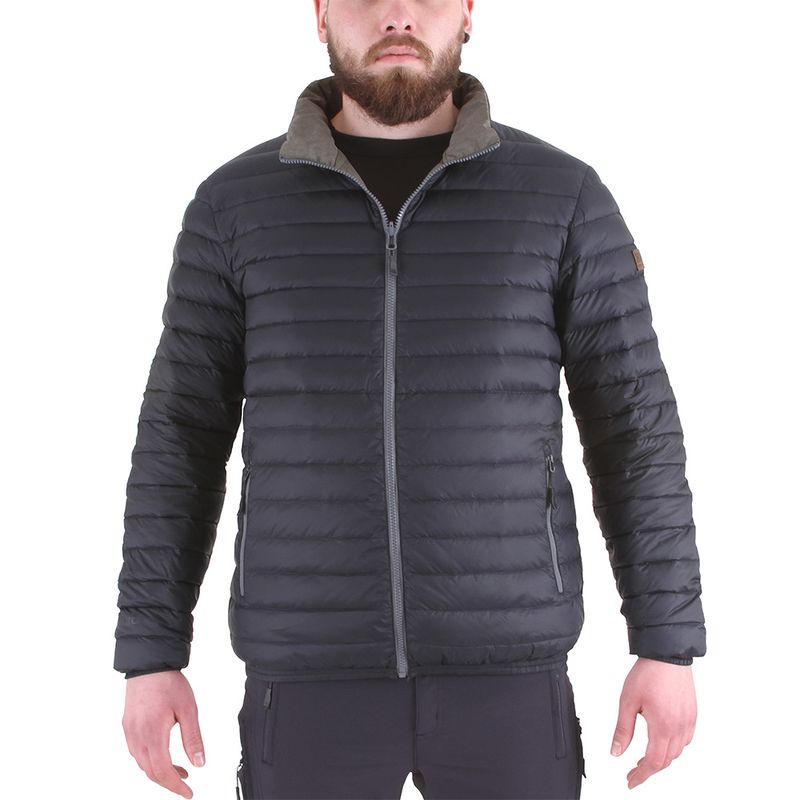 Parka Harwork Pluma Hw Goose Reversible Negro/Verde Oliva