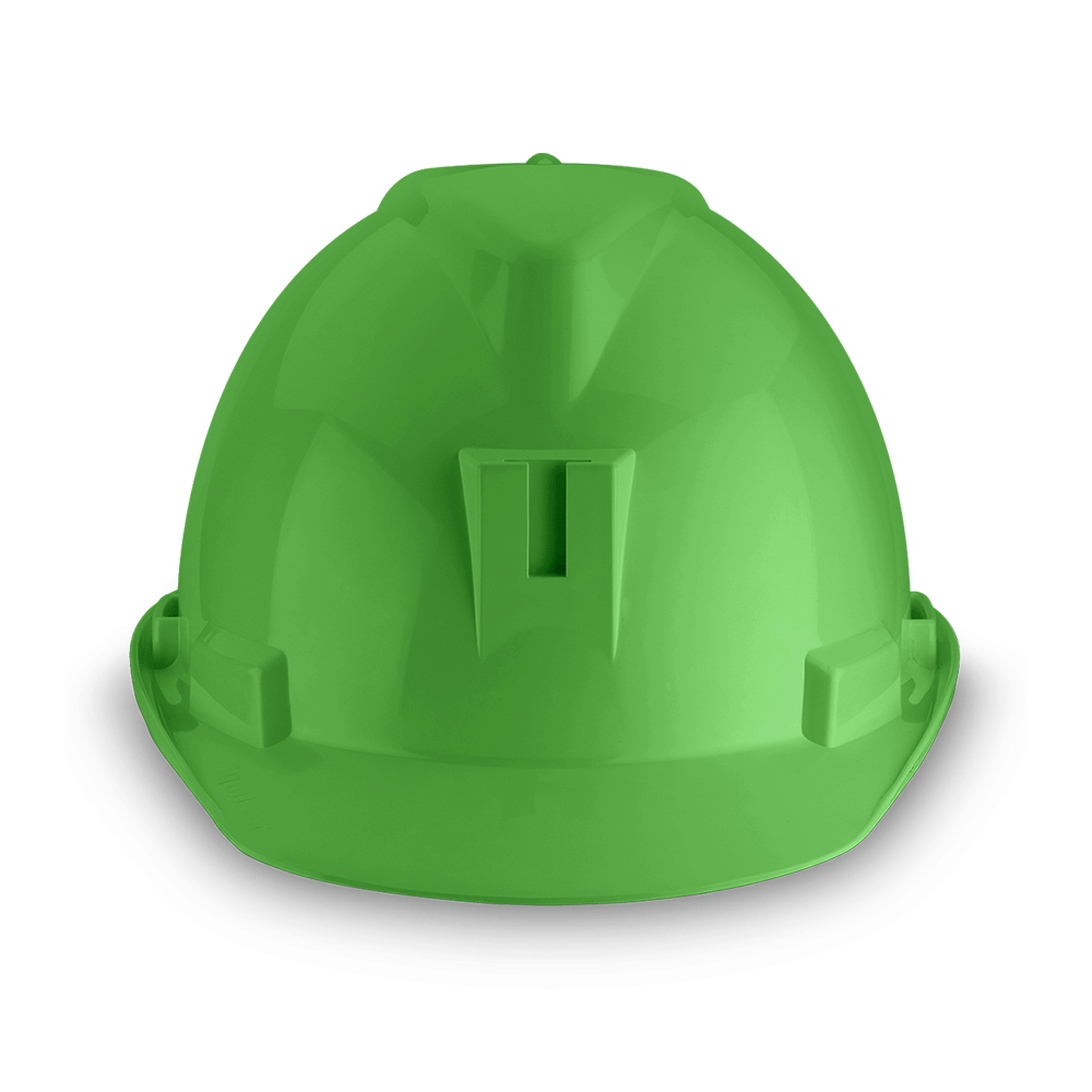 Casco de seguridad Masprot Luminer Portalampara Y Cordon Verde