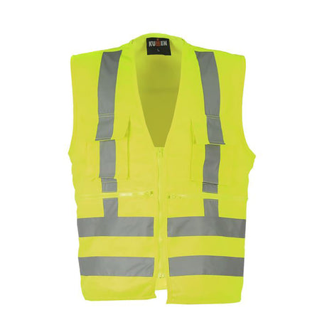 Chaleco de seguridad Kumen Geologo 360° Poplin Amarillo Fluor