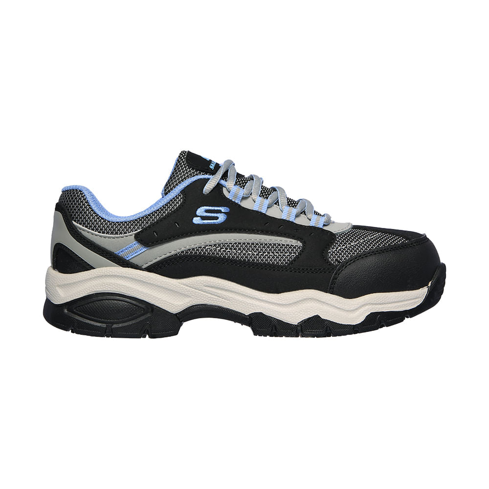 Zapatilla de seguridad Skechers Biscoe Celeste Apro Seguridad Industrial