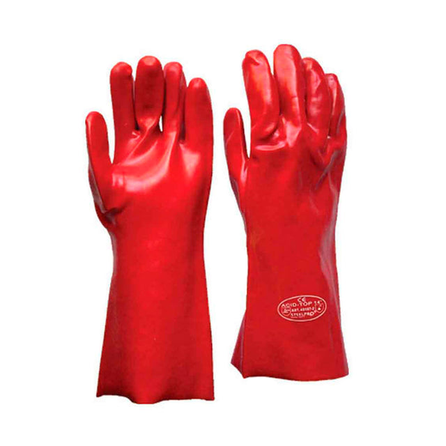 Guante de seguridad Steelpro Pvc 14 -35 Cm Rojo