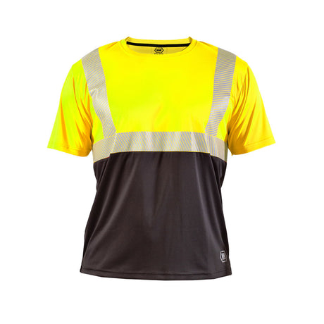 Polera Hardowrk Reflectiva Hw Manga Corta Amarillo Fluor