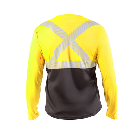 Polera Hardowrk Reflectiva Hw Manga Larga Amarillo Fluor