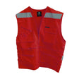 Chaleco de seguridad Black Wolf Geologo Poplin con Reflectante Rojo