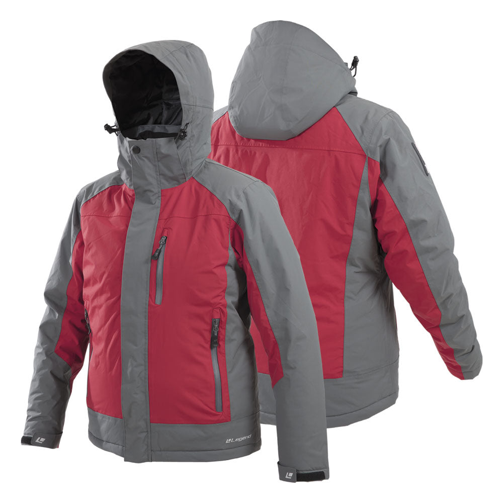 Parka Legend Corsica Mujer Rojo/Gris