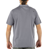 Polera Quebec Cooldry Manga Corta Gris