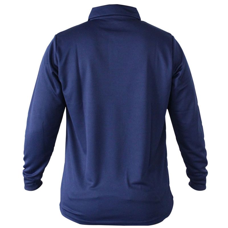 Polera Quebec Cooldry Manga Larga Azul