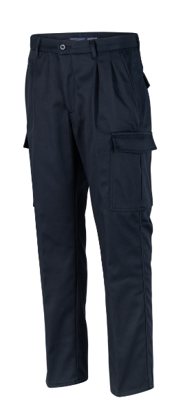 Pantalon Texora Gabardina Cargo Forro Polar Azul