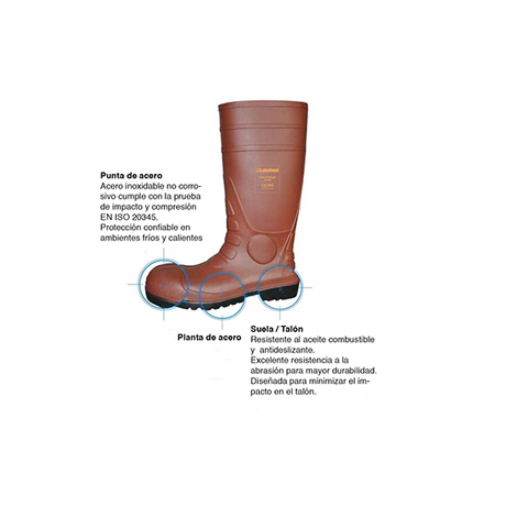 Bota se seguridad Lakeland quimica