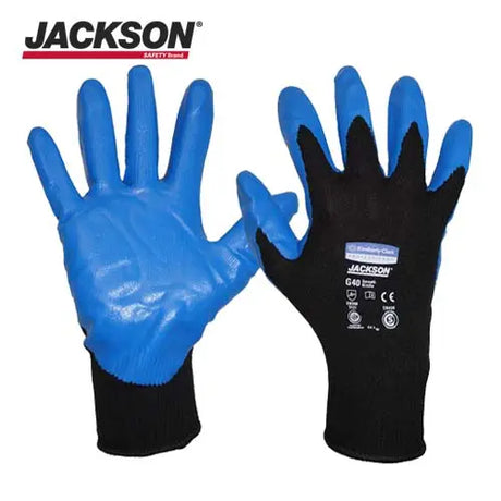 Guante de Seguridad Jackson Safety G40 Nitrilo Azul