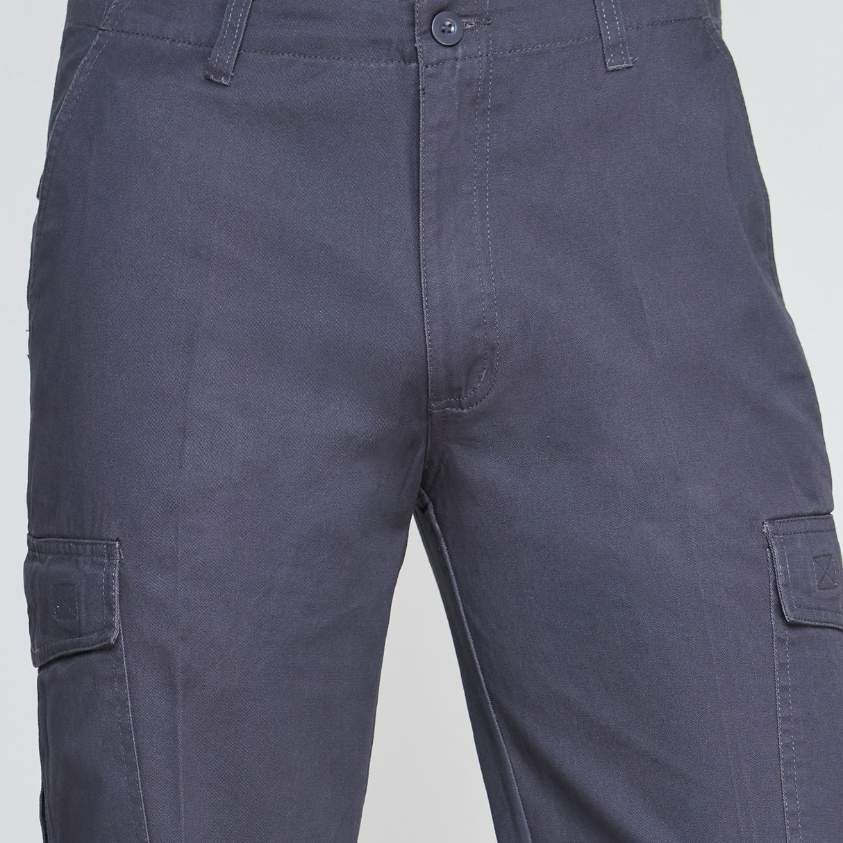 Pantalon Jayson Gabardina Cargo Algodon Gris