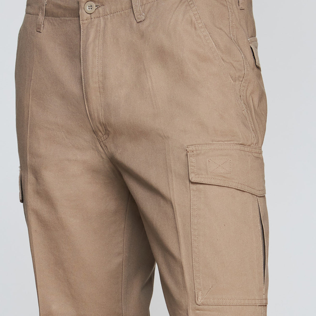 Pantalon Jayson Gabardina Cargo Algodon Beige