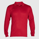 Polera Jayson Dry Fit Manga Larga Rojo